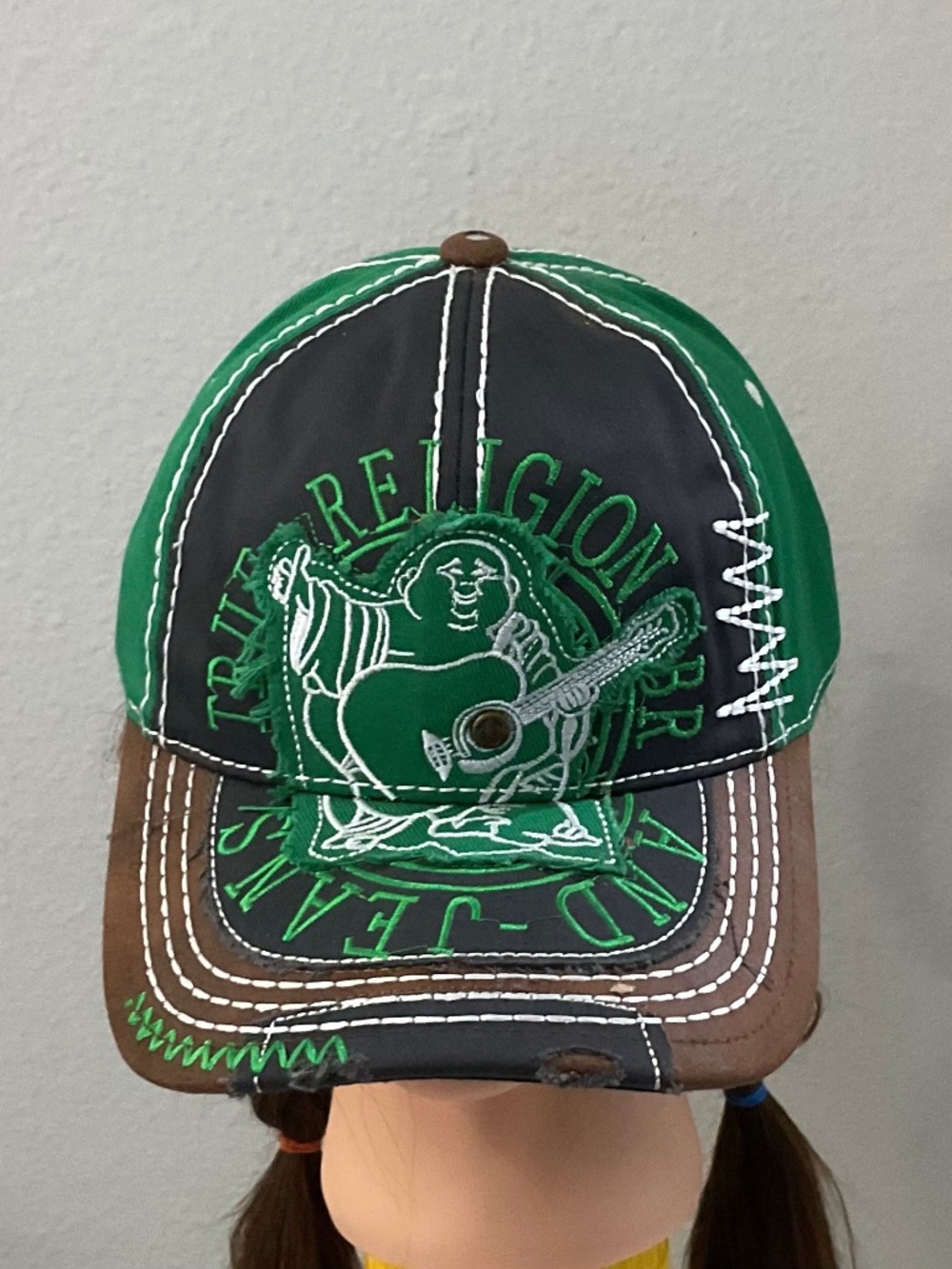 True religion Distressed Trucker hat.